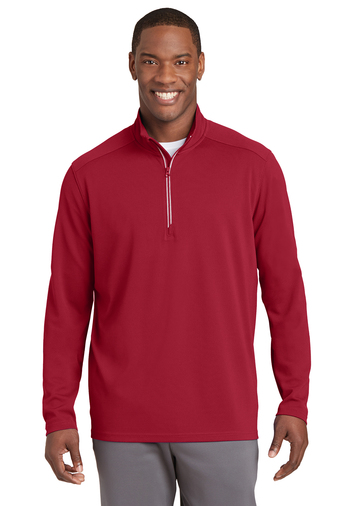 Sport-Wick Textured 1/4-Zip Pullover